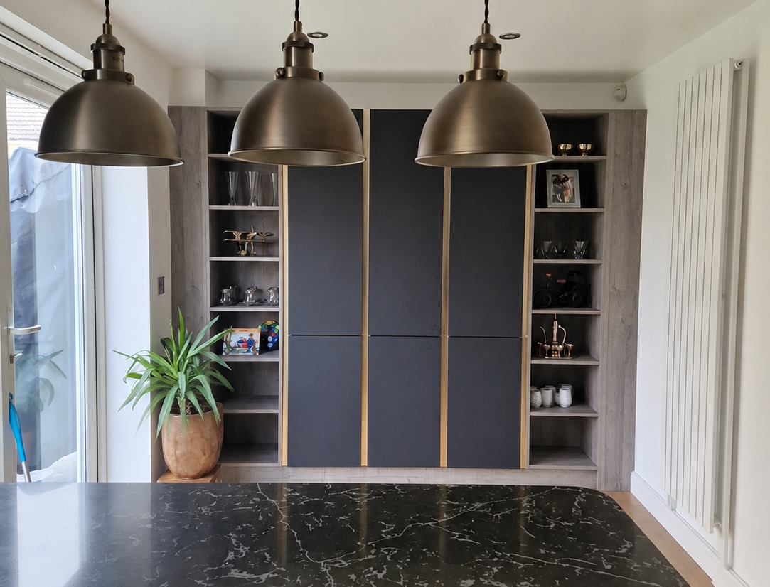 Magnet grey kitchen storage